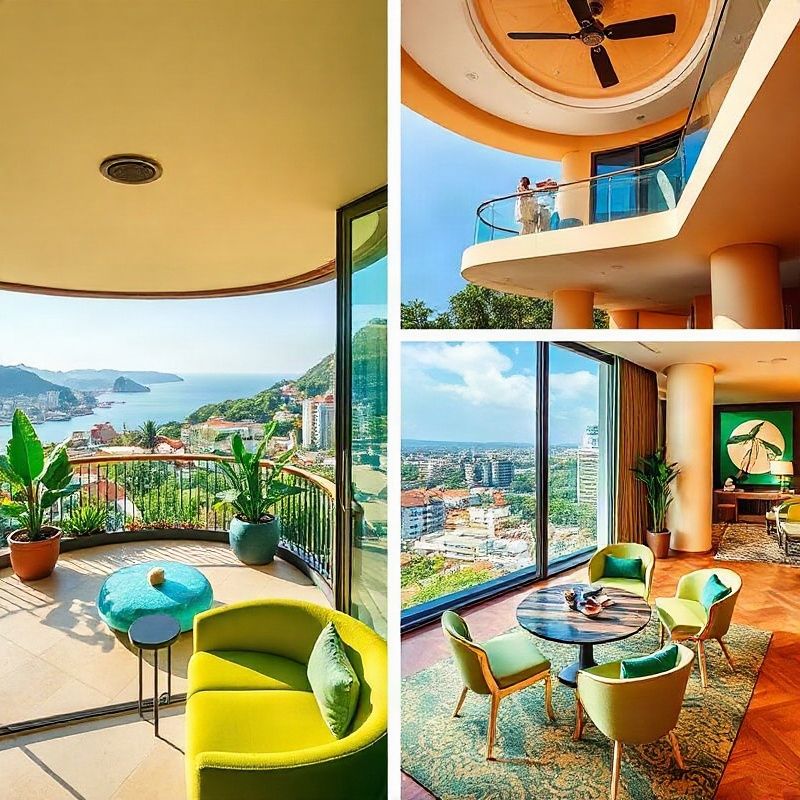 Colagem de apartamentos de alto padrão no Rio de Janeiro